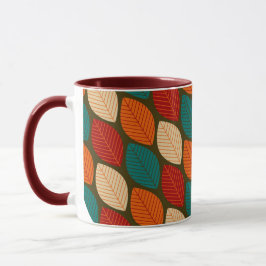 Moderne "Leaf"-Muster-Tasse Mitte des Jahrhunderts Tasse