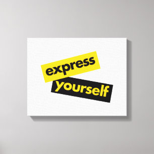 Moderne, lebendige, kühne Grafik von Express-Sie s Leinwanddruck