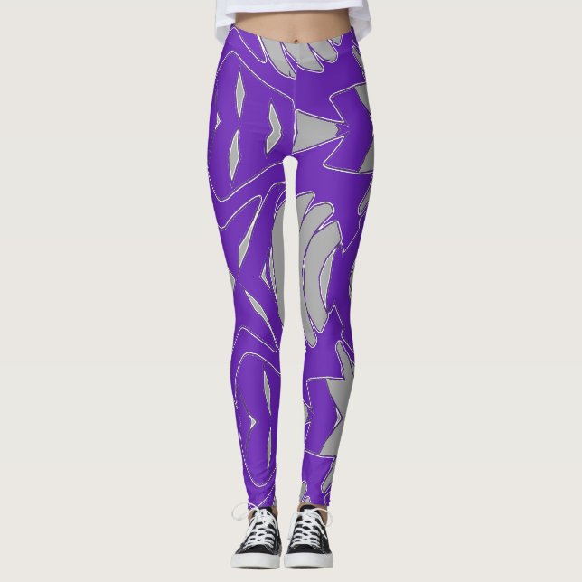 Moderne, lebendige Leggings "Ratti_Creative_Arts" (Vorderseite)
