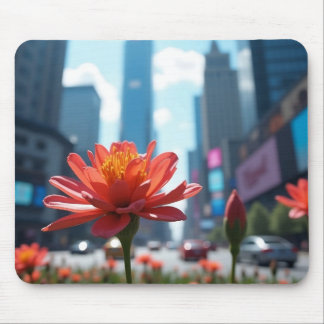 Moderne lebendige Orange Mousepad