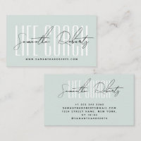 Moderne Lebenscoach-Typografie-Schrift blau