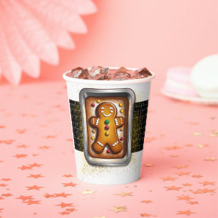Moderne Lebkuchen in der Pfanne - Baby Shower Pappbecher