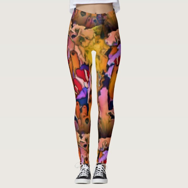 Moderne Leggings der Riff-Reihen-II (Vorderseite)
