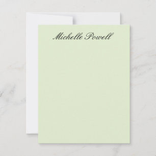 Moderne, leichte Pastellfarbe-Trend-Script Mitteilungskarte