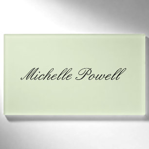 Moderne, leichte Pastellfarbe-Trend-Script Namenschild
