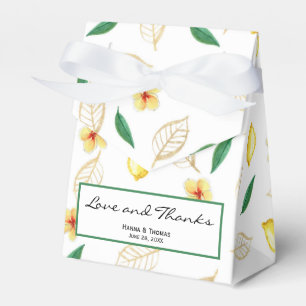 Moderne Lemon Script-Liebe und Dank Hochzeit Geschenkschachtel