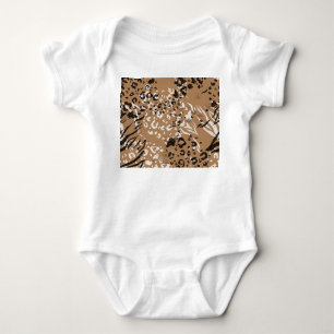 Moderne Leoparden: wilde Natur. Baby Strampler