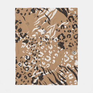 Moderne Leoparden: wilde Natur. Fleecedecke
