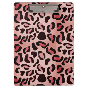 Moderne Leopardenmuster-Tiere Klemmbrett
