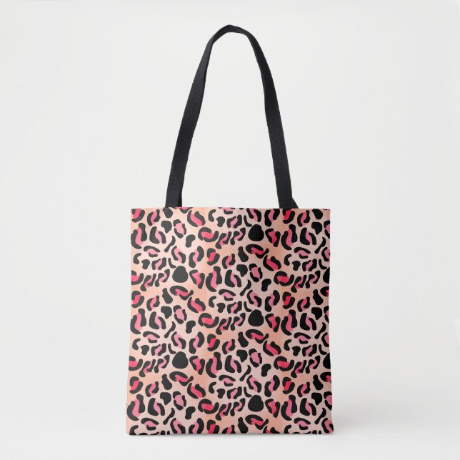 Moderne Leopardenmuster-Tierprint Tasche (Vorderseite)