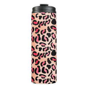 Moderne Leopardenmuster-Tierprint Thermosbecher