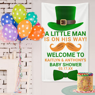Moderne Leprechaun St. Patrick's Day Kinderdusche Banner