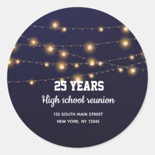 Moderne Lichter Runder Aufkleber