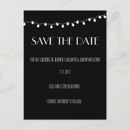 Moderne Lichter speichern die Datumskarten Ankündigungspostkarte