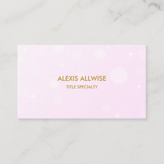 Moderne Lichtorangen auf Rose Gold Visitenkarte (Vorderseite)