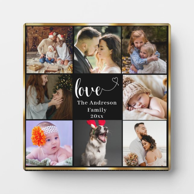 Moderne Liebe 8 Foto Valentinstag Fotoplatte (Vorderseite)