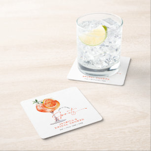 Moderne Liebe Auf Den Ersten Spritzer Junggesellin Rechteckiger Pappuntersetzer