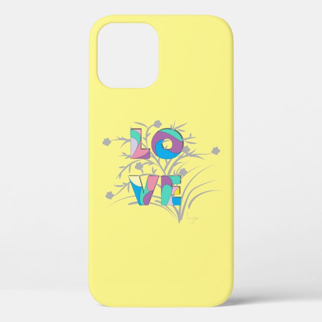 Moderne Liebe Design Lila Case-Mate iPhone Case (Rückseite)