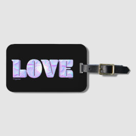 Moderne Liebe Design Lila Coole iPhone Case Gepäckanhänger
