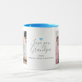 Moderne "Liebe du Opa" 2-Foto Tasse