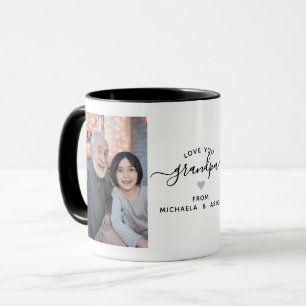 Moderne Liebe Du Opa/Opi/Andere 2-Foto Tasse