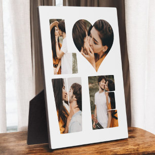 Moderne LIEBE Herz Foto Instagram Valentinstag Fotoplatte