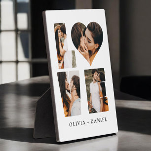 Moderne LIEBE Herz Foto Instagram Valentinstag Fotoplatte