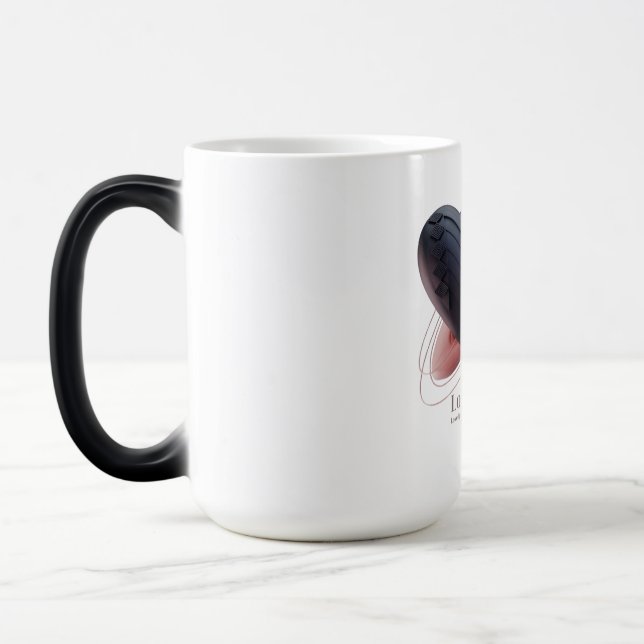 Moderne Liebe Herz Tasse (Links)