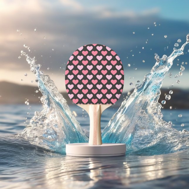 Moderne Liebe Herzmuster Tischtennis Schläger (Von Creator hochgeladen)