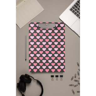 Moderne Liebe Herzmuster Zwischenablage Klemmbrett