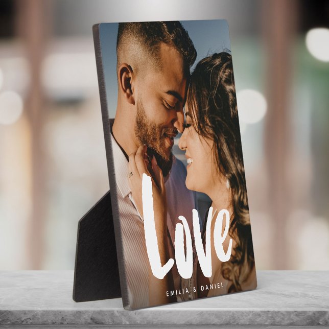 Moderne Liebe Hochzeit einer einfachen Kalligrafie Fotoplatte (Von Creator hochgeladen)