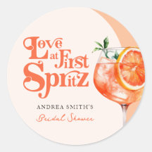 Moderne Liebe im First Spritz Retro Brautparty