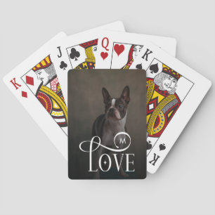 Moderne Liebe Individuelle Hund Haustiere Foto Mon Spielkarten