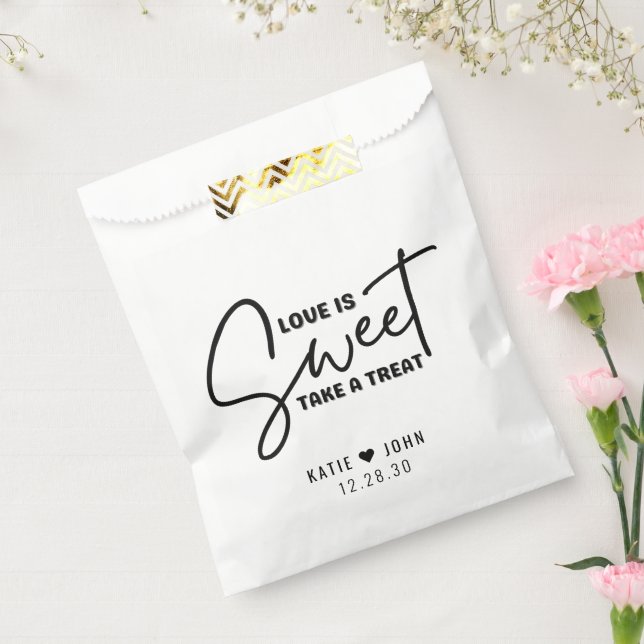 Moderne Liebe ist süß machen eine Leckerei Hochzei Geschenktütchen (Versiegelt)