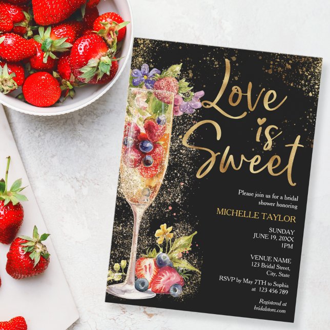 Moderne Liebe ist Sweet Summer Champagne Cocktail Einladung (Von Creator hochgeladen)