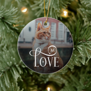 Moderne Liebe Maßgeschneiderte Katzen Haustiere Fo Keramik Ornament