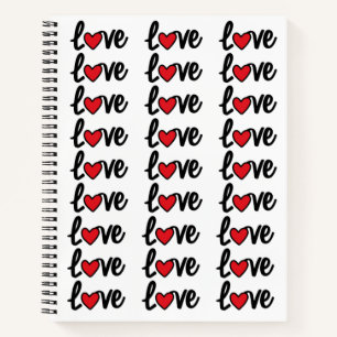Moderne Liebe nahtlos Notizbuch