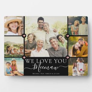 Moderne Liebe Sie Meemaw Familienfoto Collage Pla Fotoplatte