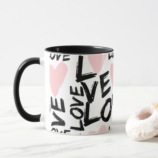 Moderne Liebe Tasse (Mit Donut)