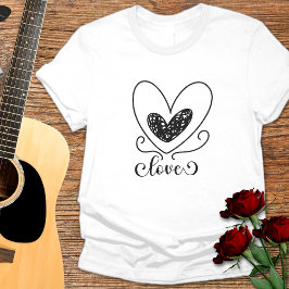 Moderne Liebe Typografie verheilt Niedlichen Valen T-Shirt