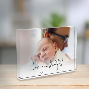 Moderne Liebe You Daddy Script Heart Foto Overlay