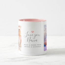Moderne "Liebe you Nana" 2-Foto Tasse