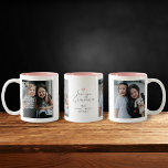 Moderne "Liebe you Oma" 2-Foto Zweifarbige Tasse<br><div class="desc">Diese personalisierte Foto-Tasse ist eine herzzerwärmende Hommage, die das perfekte Geschenk für eine geliebte Oma ist. Mit 2 Fotos, um hochgeschätzte Erinnerungen zu präsentieren, bietet das Zentrum ein elegantes Drehbuch, das "Liebe du Oma" über einer anpassbaren Botschaft der Geschenksgeber liest. Ein zartes, rosa Interieur verleiht dem Design einen sanften Pop,...</div>