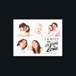 Moderne Liebe Zitat FotoCollage Leinwanddruck<br><div class="desc">Moderne Familien- und Liebe-Zitat mit 4 Foto Collage.</div>