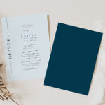 Moderne Light Blue Bar Mitzvah Typografie Einladung<br><div class="desc">Mazel tov auf diesem besondere Anlass! Machen Sie die Bar Mitzvah Zeremonie und das Party Ihres Sohnes mit dieser minimalistischen Typografie Baby blau, marineblau und weiß einladen. HINWEIS: Um hebräische Buchstaben einzugeben, müssen Sie hebräischen Text für den hebräischen Namen kopieren und in das Feld einfügen (z.B. können Sie zu Google...</div>