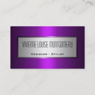 Moderne lila berufliche Designer-Geschäfts-Karte Visitenkarte