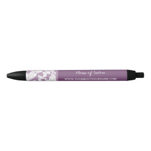 Moderne Lila Blumenhaare und Beauty-Boutique Kugelschreiber