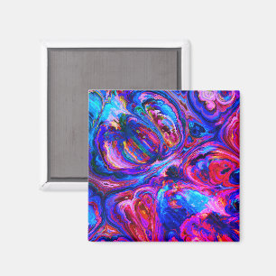 Moderne Lila Farbpalette Magnet
