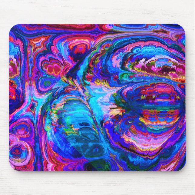 Moderne Lila Farbpalette Mousepad (Vorne)