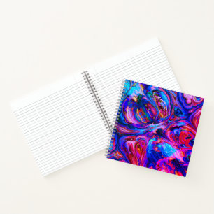 Moderne Lila Farbpalette Notizbuch